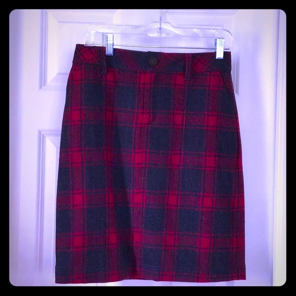Eddie Bauer 👢 Plaid Wool Skirt - Picture 8 of 8
